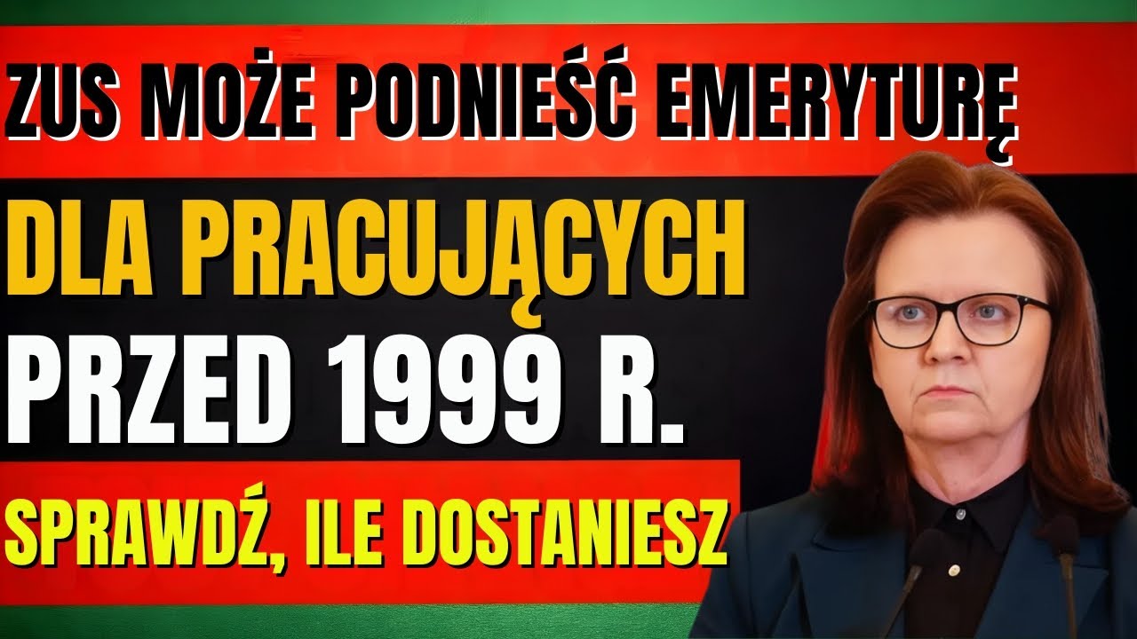 🔥 10 STYCZNIA 2026: ZUS PODWYŻSZA EMERYTURY dla osób pracujących przed 1999 r.! Sprawdź ile zyskasz!