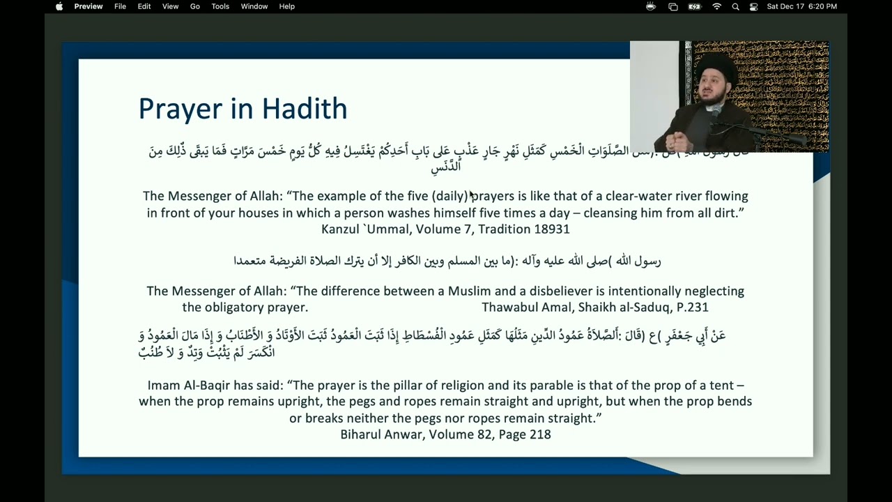 Prayer Workshop - Sayed Saleh Qazwini