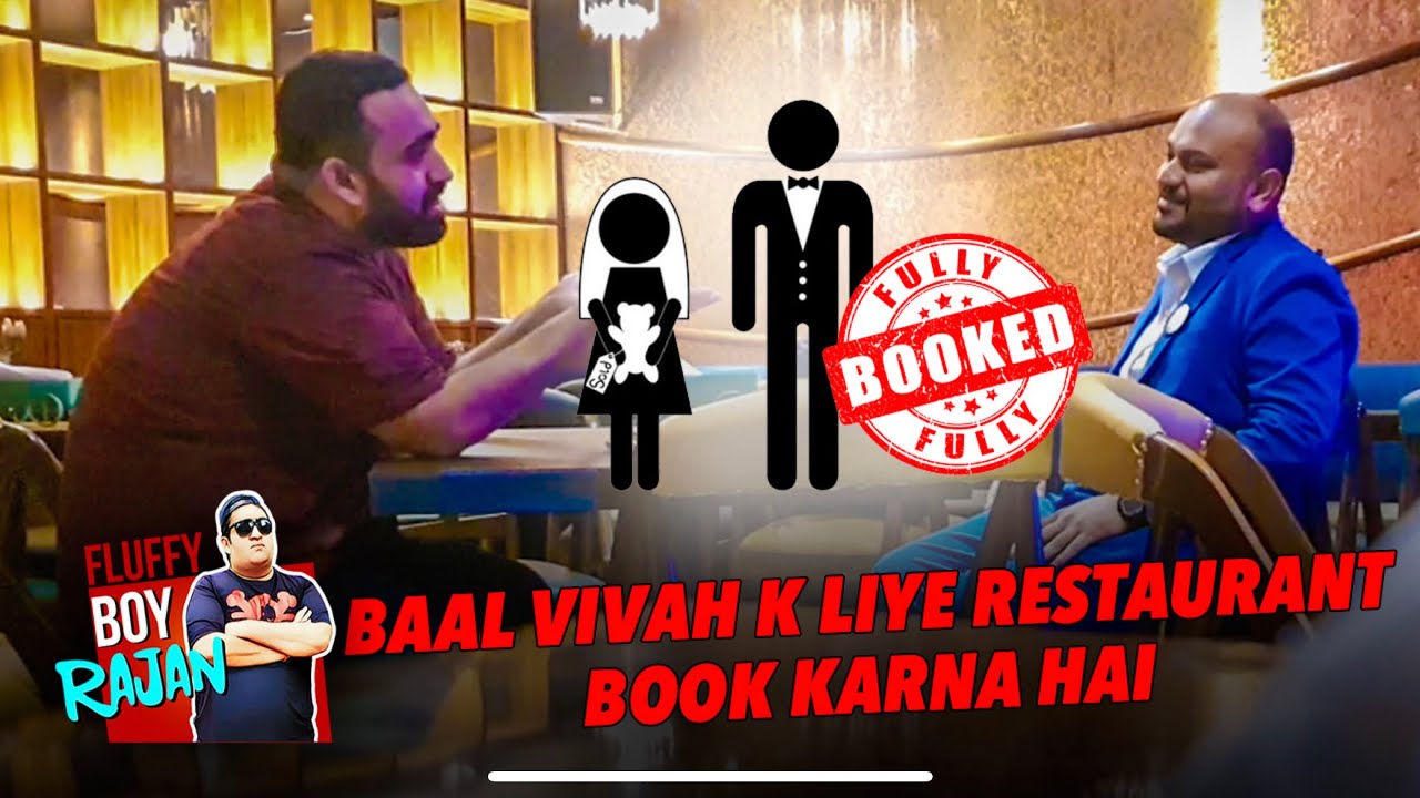 Baal Vivaah ki aasha Resturent mai tamasha!! Restaurant Hunt manager prank | with #fluffyboyrajan
