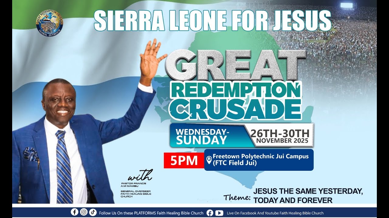 || GREAT REDEMPTION CRUSADE 2025  || PST. FRANCIS A.M MAMBU  || DAY 1 ||