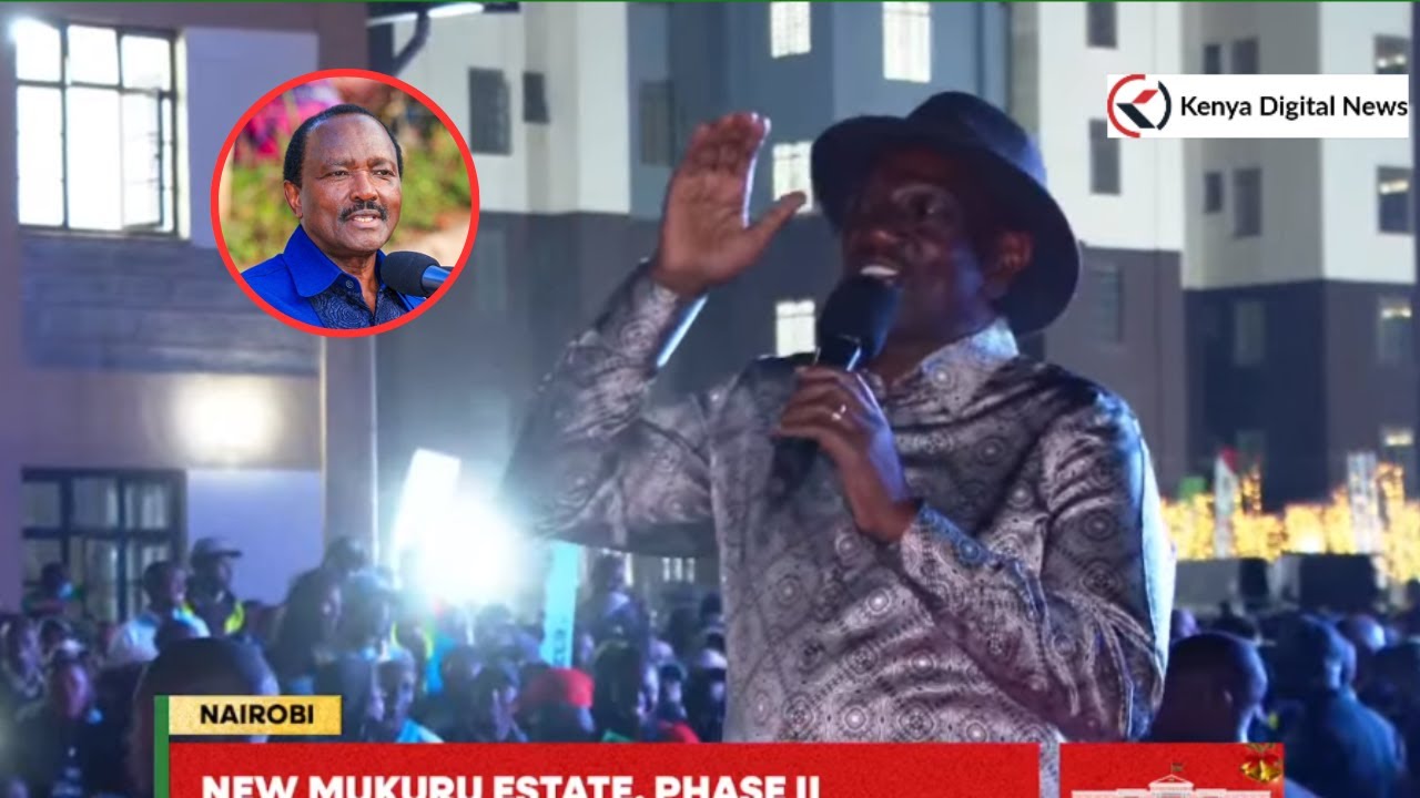 Ruto laughs at Kalonzo: Bado Hajanijibu, Akinijibu Nitajua Vile nitamjibu. Kama Hauna Akili