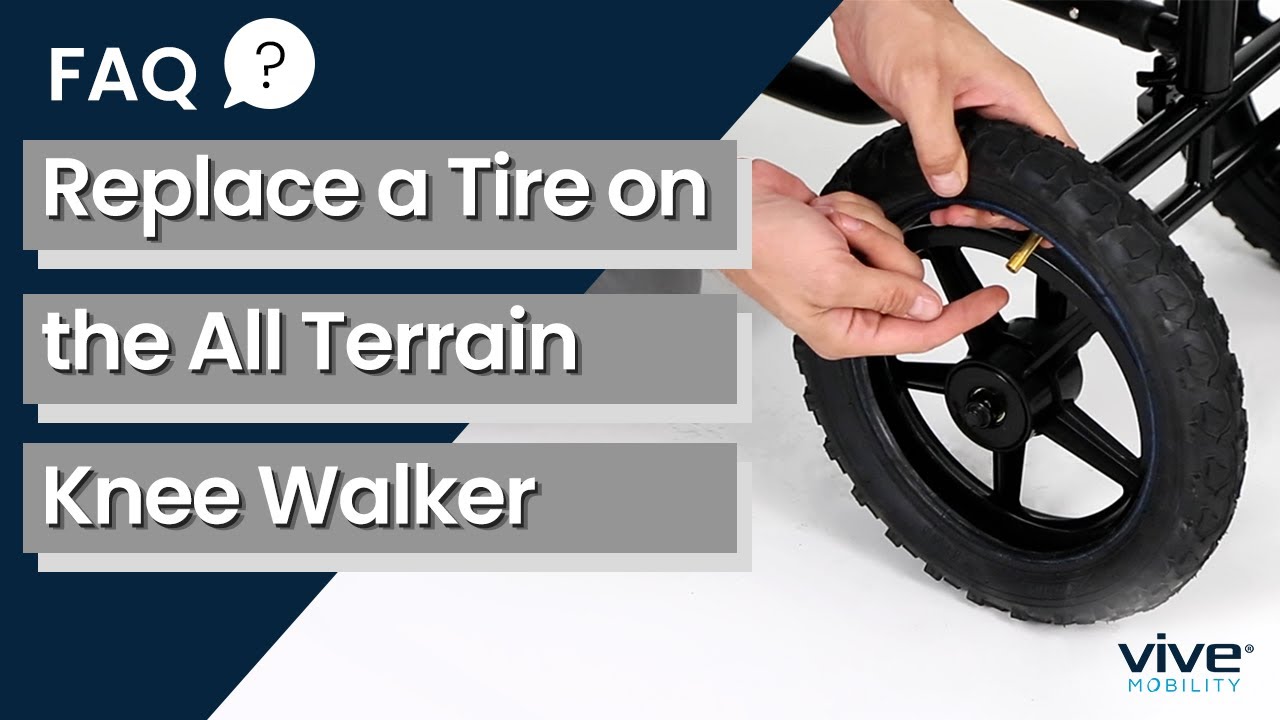Replacing a tire on the All Terrain Knee Walker - Vive Mobility