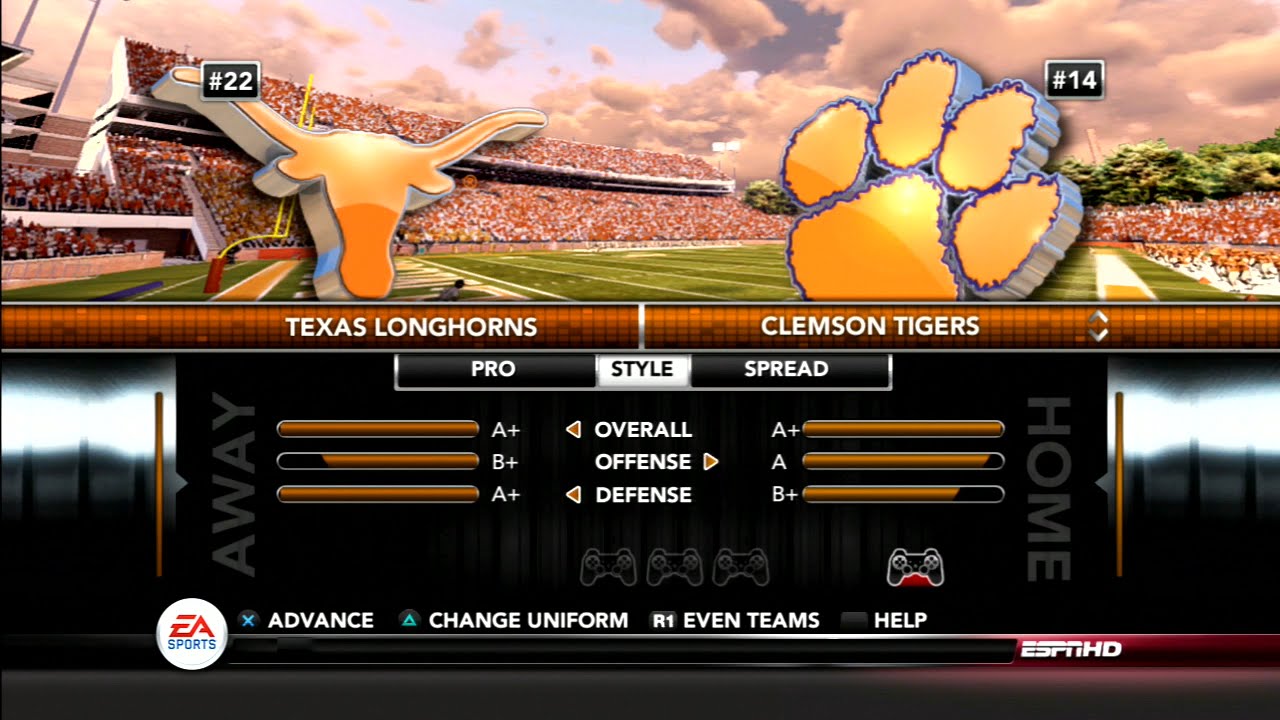 CLEMSON VS TEXAS NCAA FOOTBALL 13 // PS3