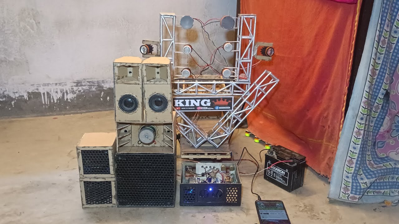 DIY New Mini Cardboard Dj Setup At-Home dj mini dj box making with cardboard | how to make dj truck 
