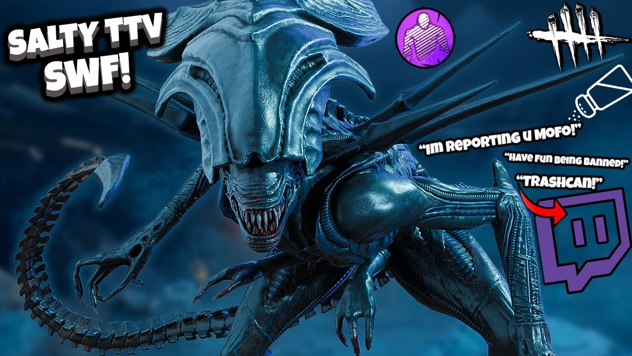 Soo… I Got REPORTED By This SALTY STREAMER SWF? -Dead by Daylight Xenomorph/Alien Gameplay