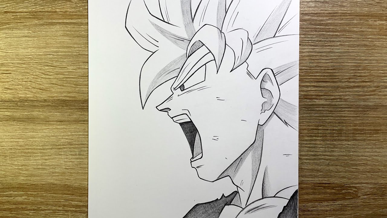 Comment dessiner Goku Super Saiyan facilement - tutoriel &eacute;tape par &eacute;tape