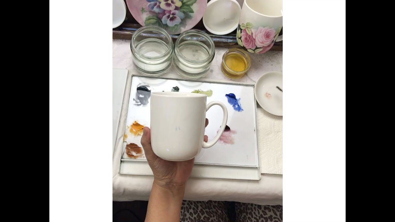 Pansy Porcelain China painting Video: Part 1