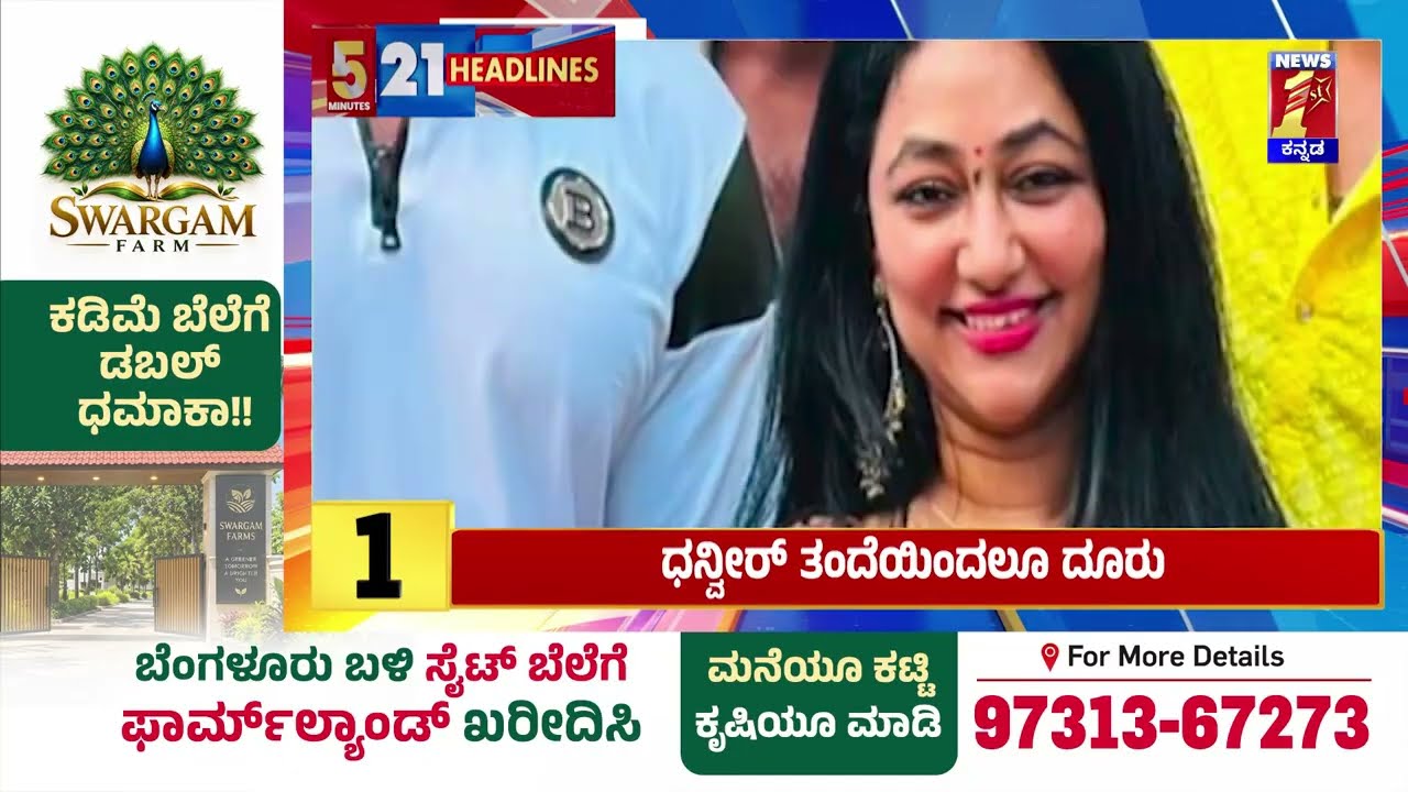 News Headlines 5 Minutes 21 Headlines | 24-10-2026 | @newsfirstkannada