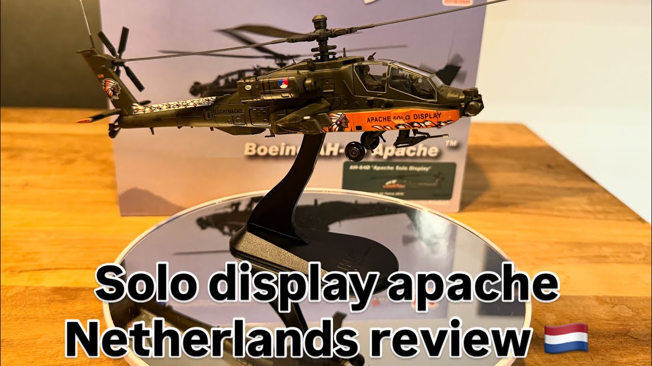 Hobby Master Boeing AH64 Apache Solo display team Netherlands 1:72 diecast review HH1209