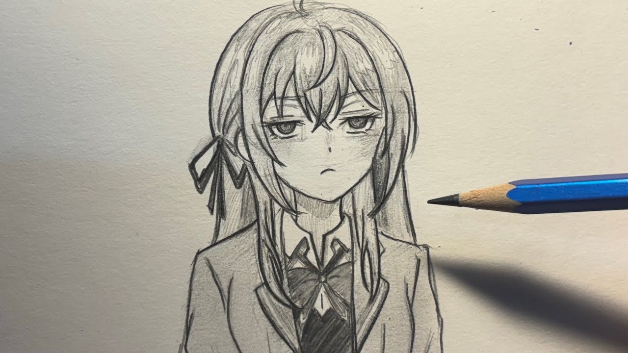 “How to Draw Alya Step by Step | Easy Anime Drawing Tutorial 