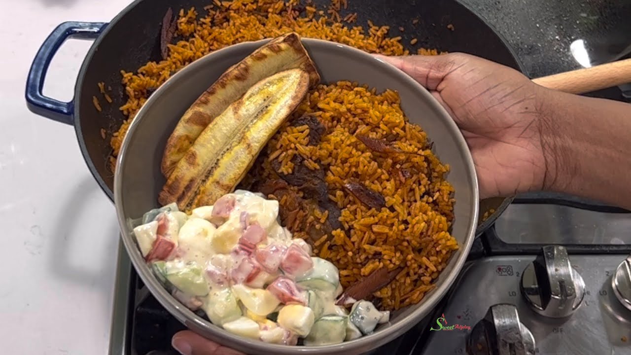 How To Make The Authentic Ghana Smoked Herrings & Toloo Beef Jollof Rice Step By Step