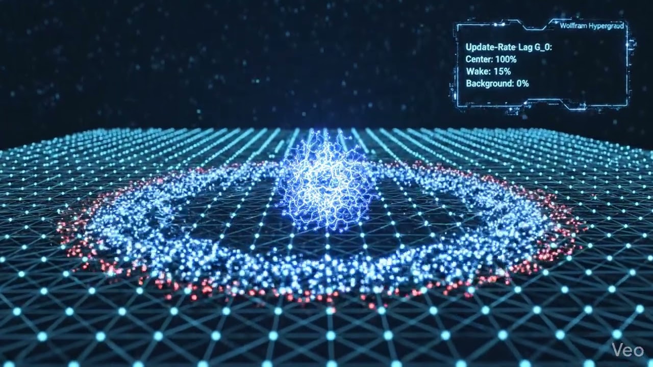 Wolfram Hypergraph Network Simulation With Pilot Wave