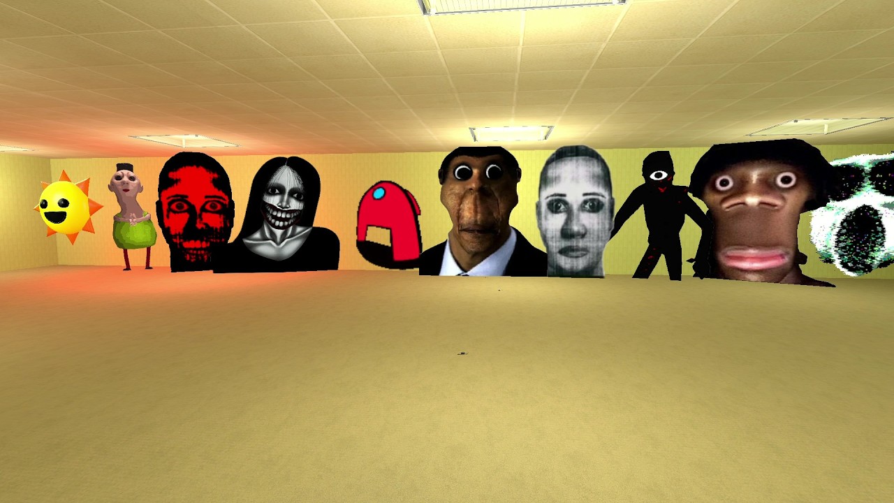 неограниченное количество Nextbots в подсобных помещениях Garry's Mod SNPC #SNPC