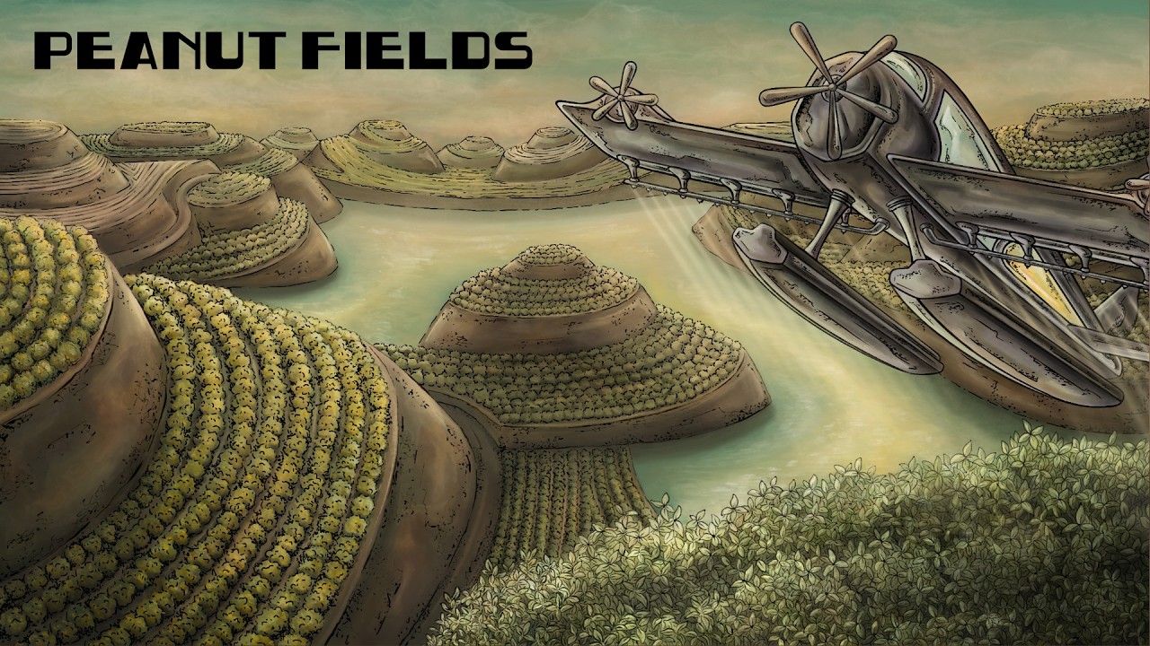 PEANUT FIELDS & PLANTS: Second scene of my 3d animated short film #blender # procreate #animation