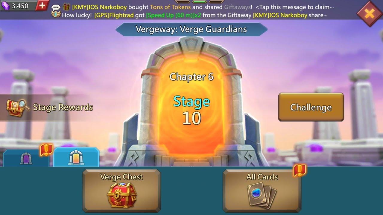 Lords Mobile Vergeway Chapter 6 stage 10