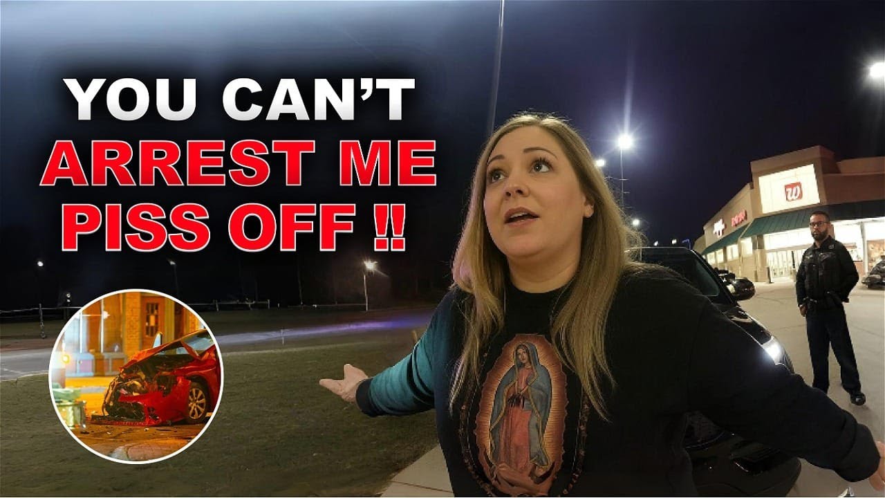 YOU CAN&rsquo;T ARREST ME: RECKLESS DRIVING MOM DETAINED FOR DUI | REAL POLICE BODYCAM FOOTAGE