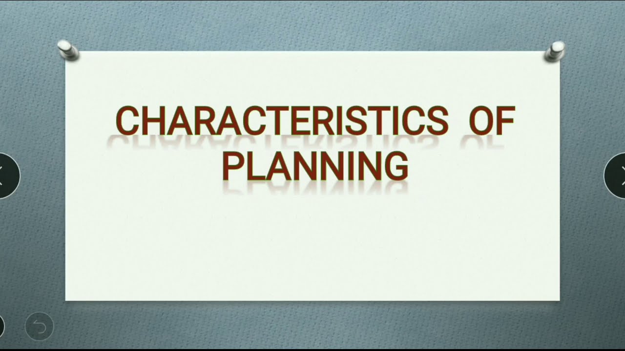 Characteristics of planning in Hindi | very easy