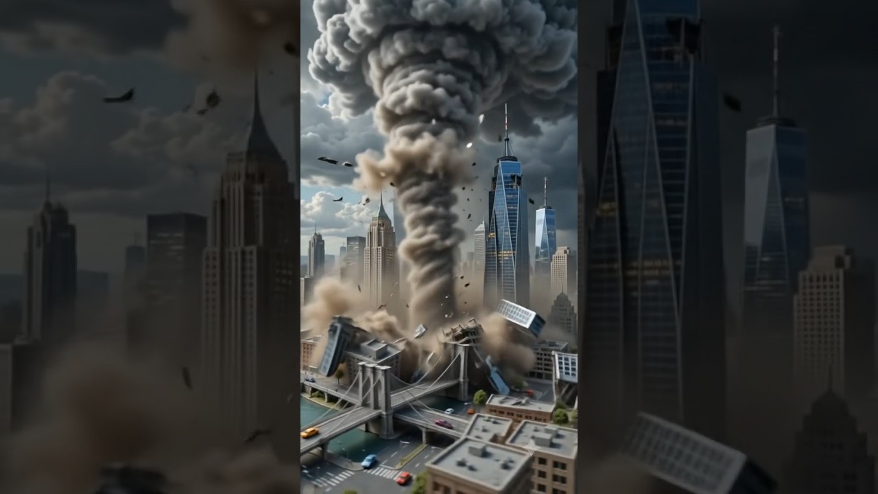 Tornado Levels a Miniature Manhattan | Cinematic Disaster VFXWhen the storm comes for the skyline 🌪️