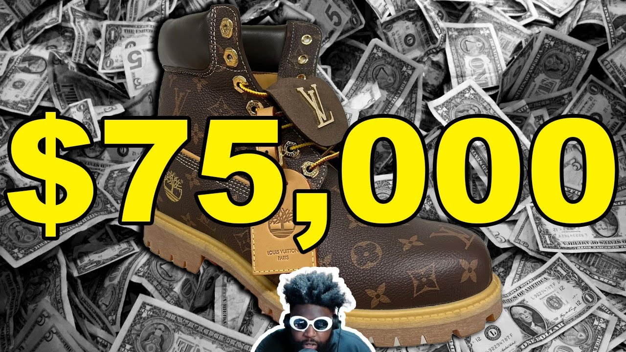 БЕЗУМНЫЕ ботинки Timberland от Louis Vuitton за 75 000 долларов из 24-каратного золота от Фаррелл...