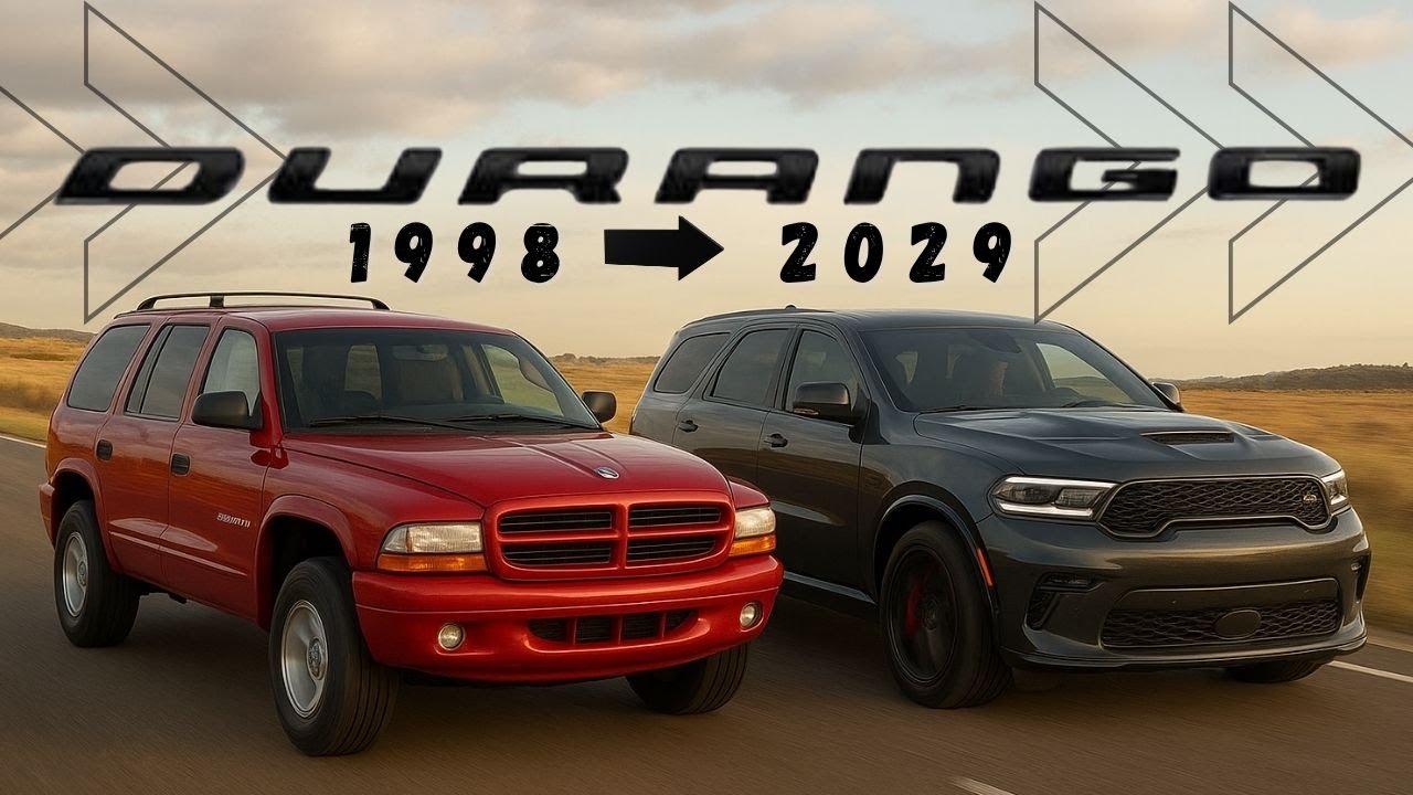 Evolution of Dodge Durango 1998  - 2029 / 3 Generations of the Durango explained
