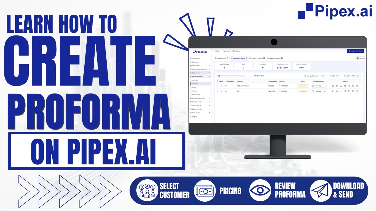 How to Create a Proforma Invoice on Pipex.ai | Step-by-Step Guide