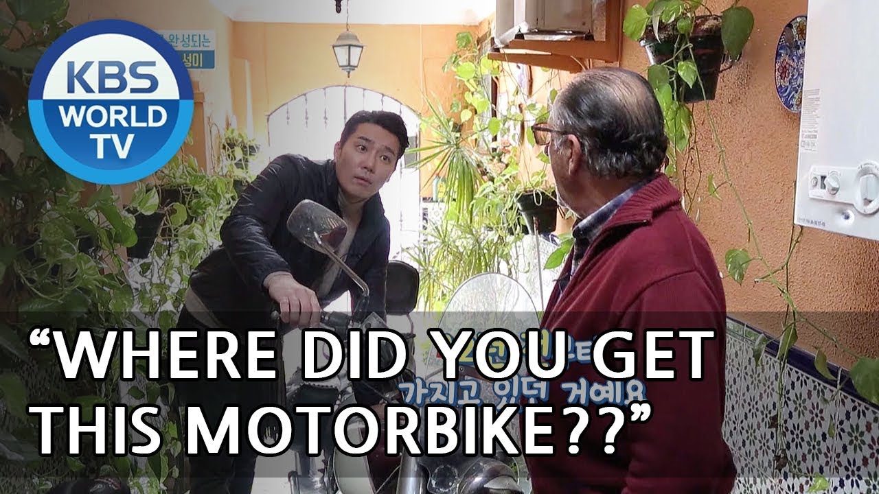 Papa has a motorbike? Let's check out his secret garage! [One Night Sleepover Trip/ 2018.05.22]