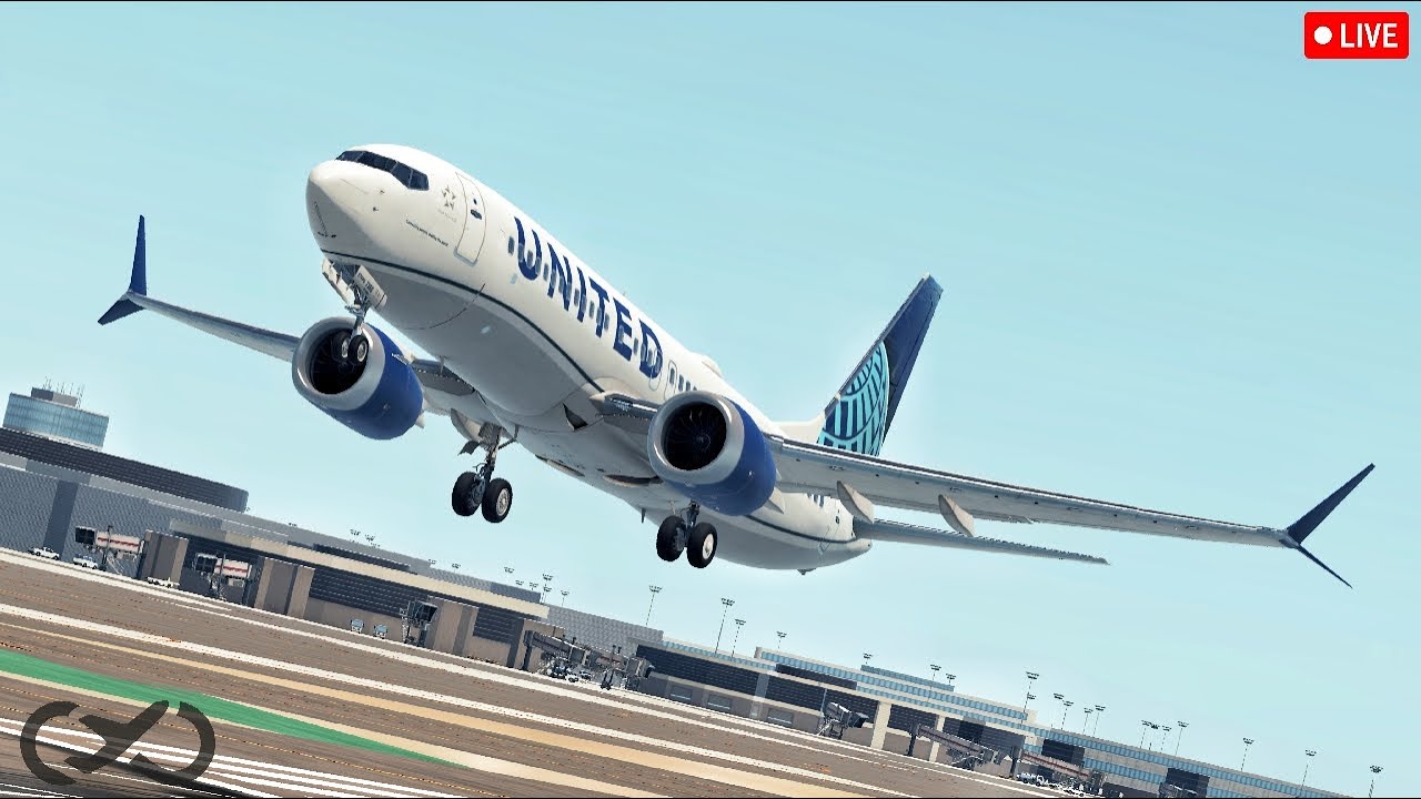 Infinite Flight LIVE: Newark to Madeira | United 737 MAX 8 | Multi-player Server