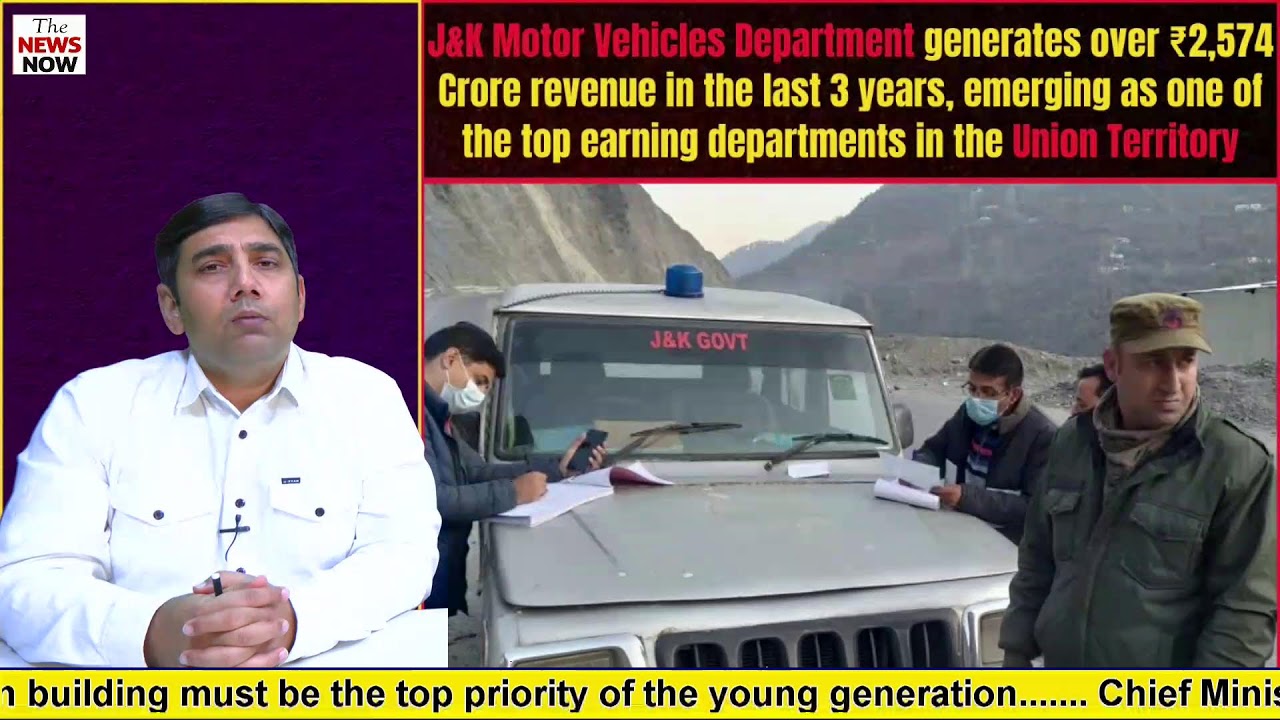 J&K MVD earns ₹2,574 Crore plus in 3 years