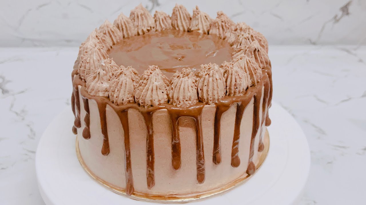 تورتة شوكولاتة للمبتدئين 😍 cake chocolate decoration for beginners 😍