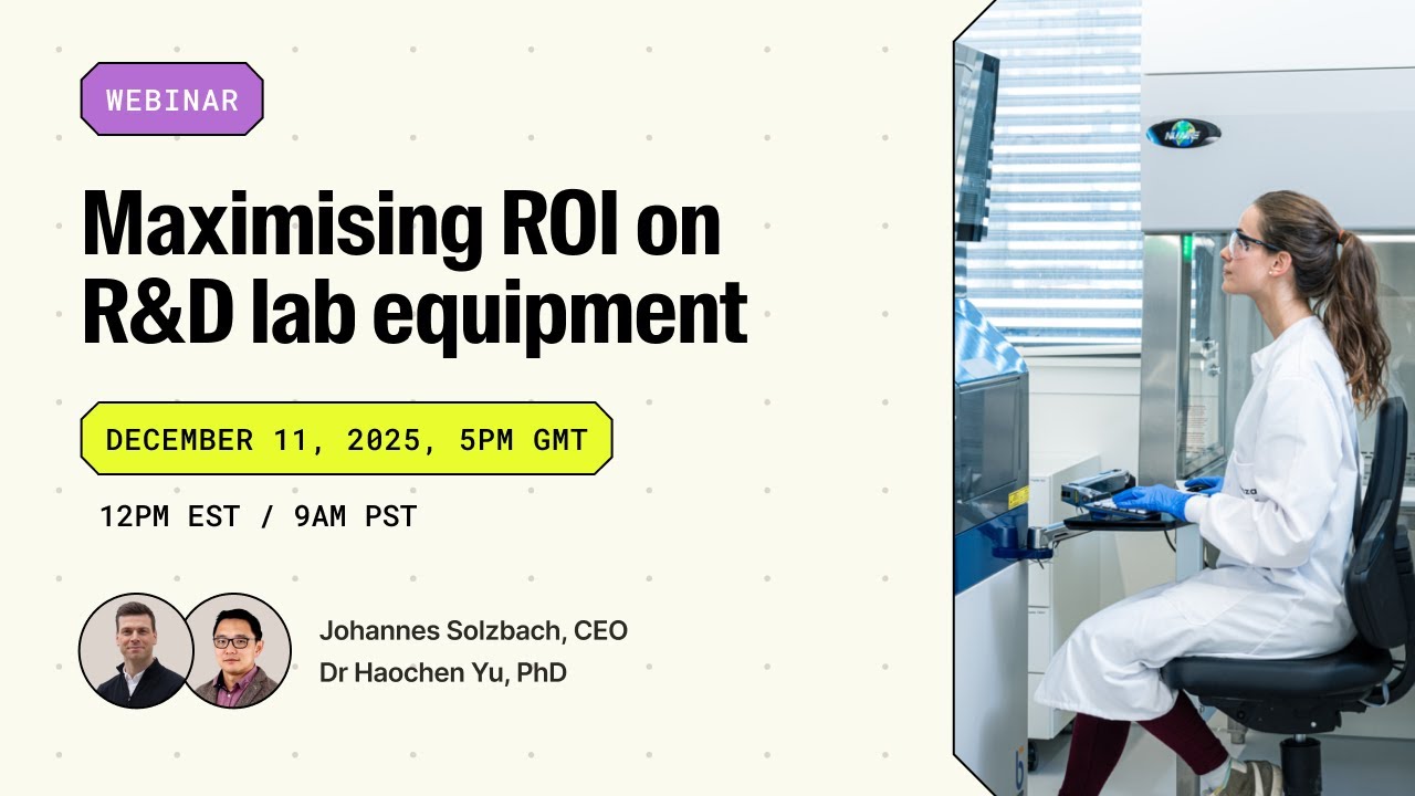 Webinar: maximising ROI on R&D lab equipment