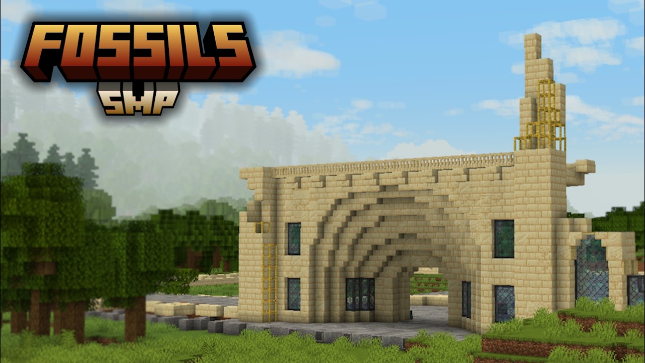 Моя САМАЯ БОЛЬШАЯ постройка в истории! :: Официальный эпизод 2 SMP Fossils | Динозавры в Minecraft