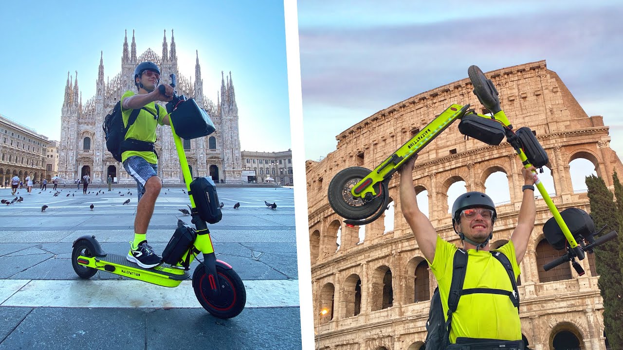 da Milano a Roma in MONOPATTINO