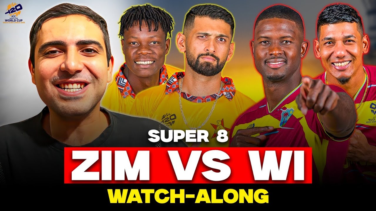West Indies vs Zimbabwe ICC World Cup 2026 Match Live Watchalong | Score and Commentary