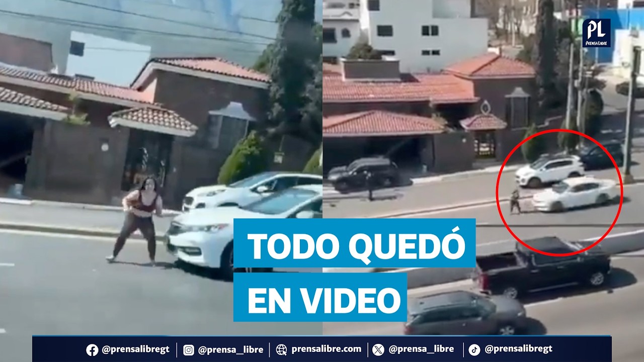 Todo qued&oacute; en video: mujer es atropellada en avenida de Monterrey