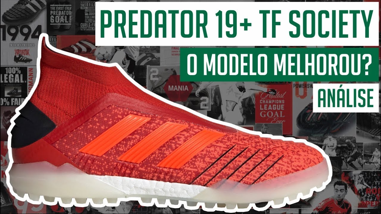 CHUTEIRA ADIDAS PREDATOR 19+ TF SOCIETY (ADIDAS INITIATOR PACK) - ANÁLISE / REVIEW