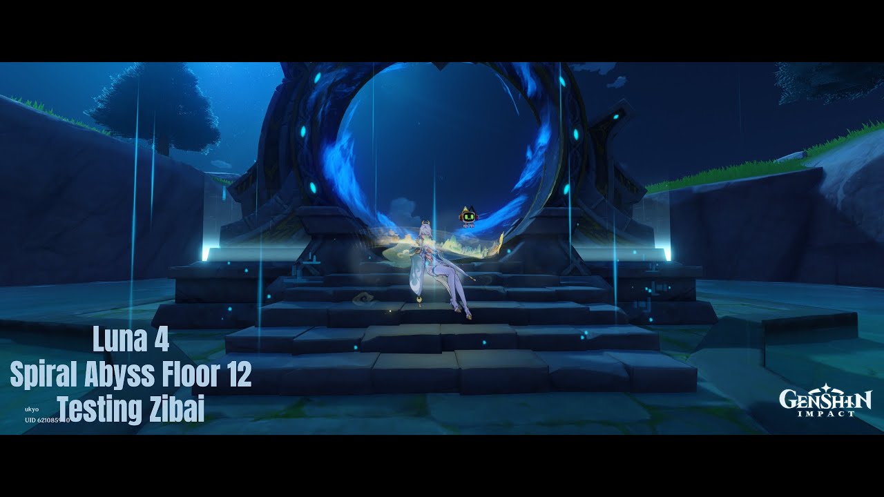 Genshin Impact - Luna 4 - Spiral Abyss - Floor 12 - Testing Zibai