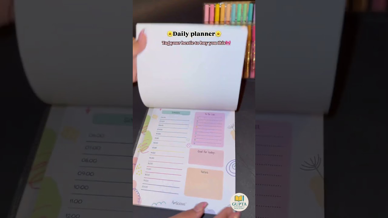 “Daily Planner – Stay on Top of Your Day”🎀🌼