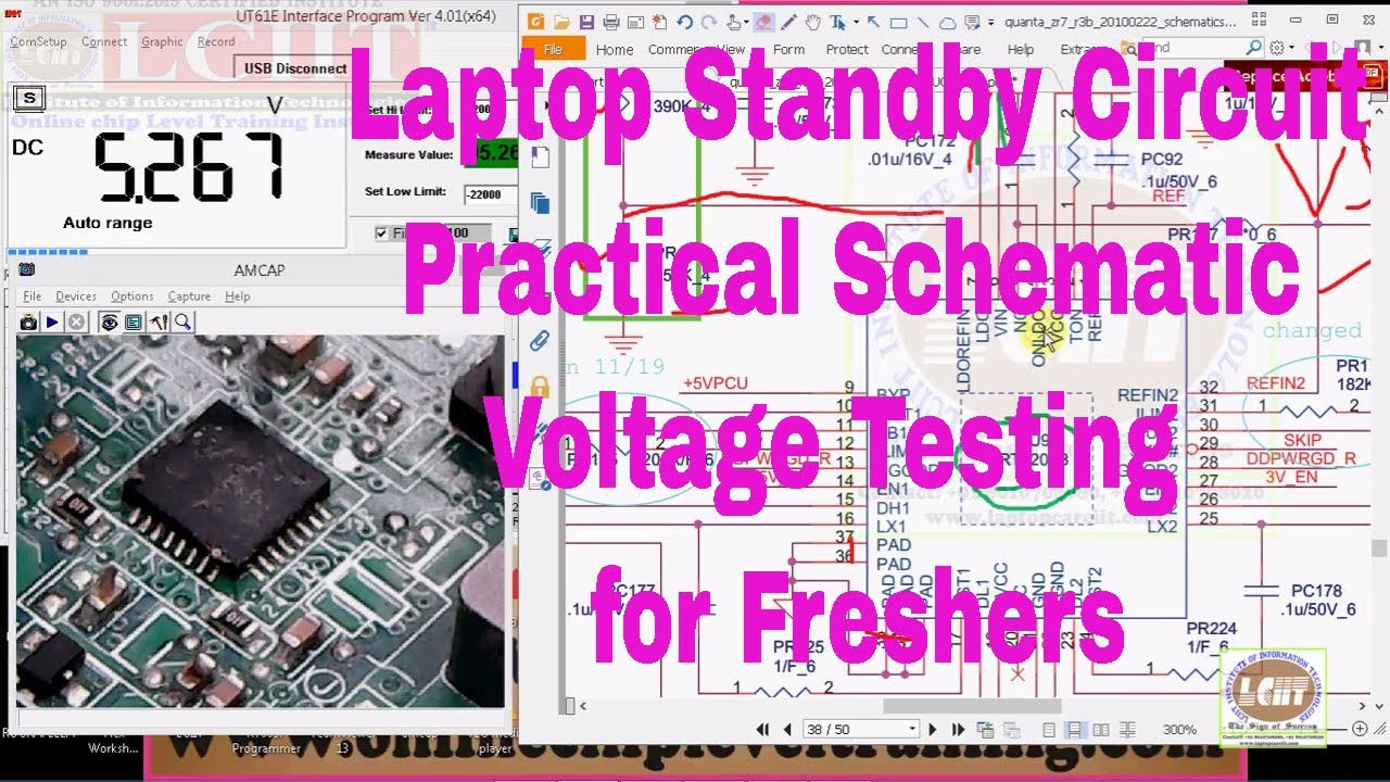 Laptop Step Down Circuit Practical Voltage Testing लैपटॉप स्टेप डाउन सर्किट Testing