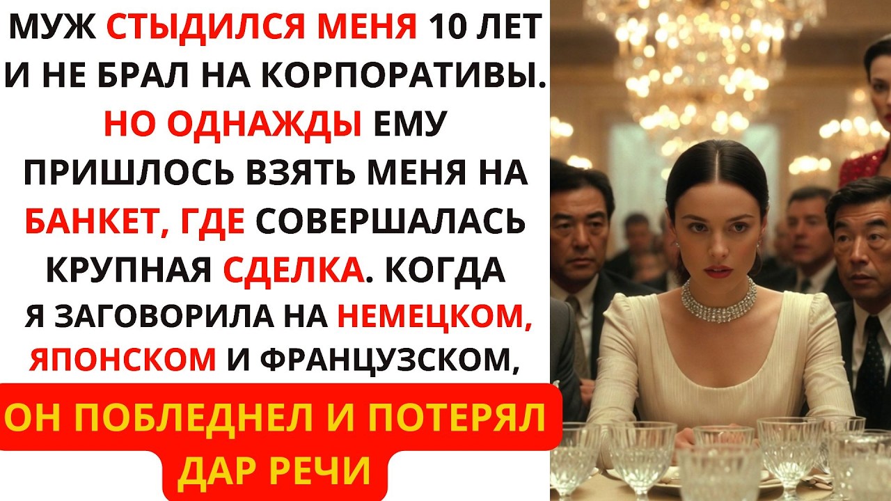 Муж Стыдился Меня, но когда Я заговорила на 5 языках и спасла миллиардный контракт, он побледнел