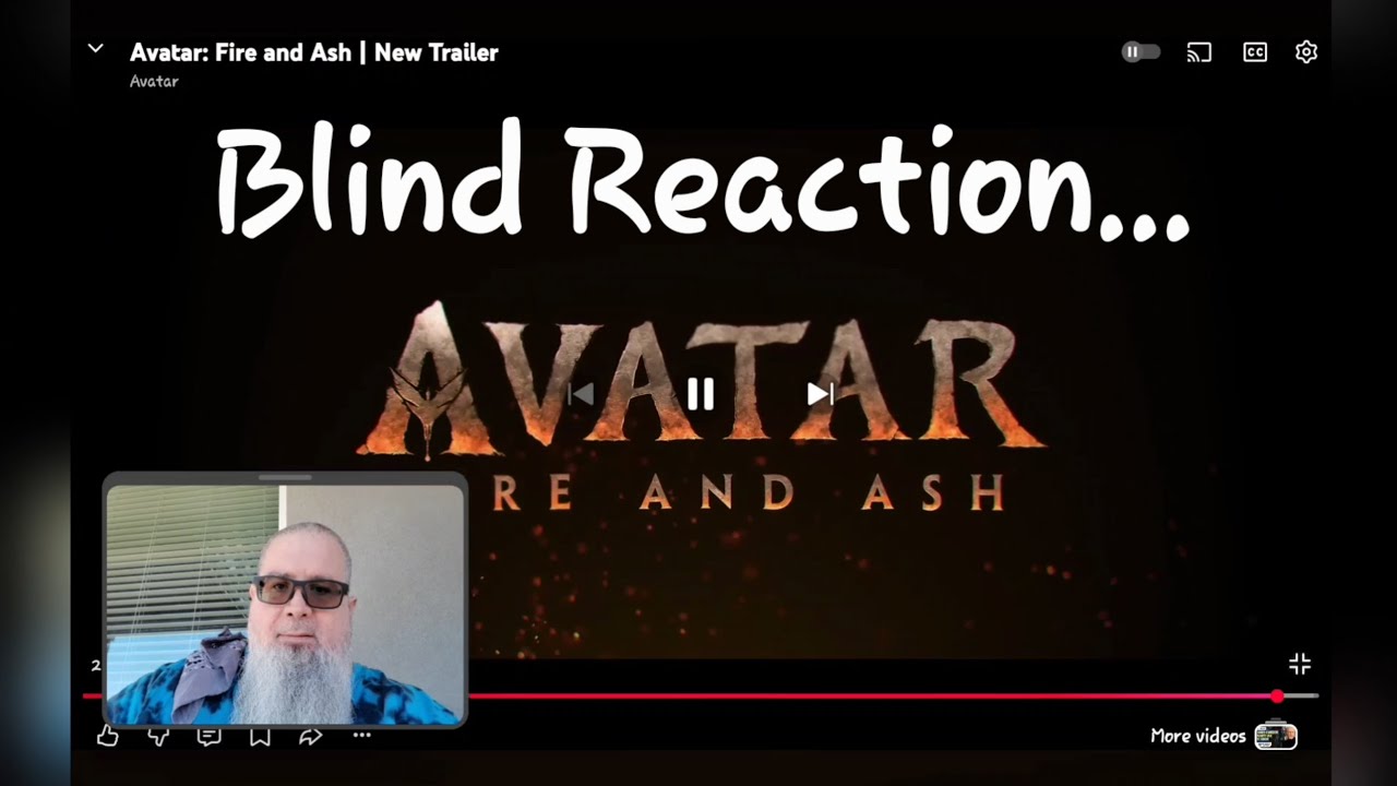 Blind Reaction to the Avatar 3 - Fire & Ash, Movie Trailers