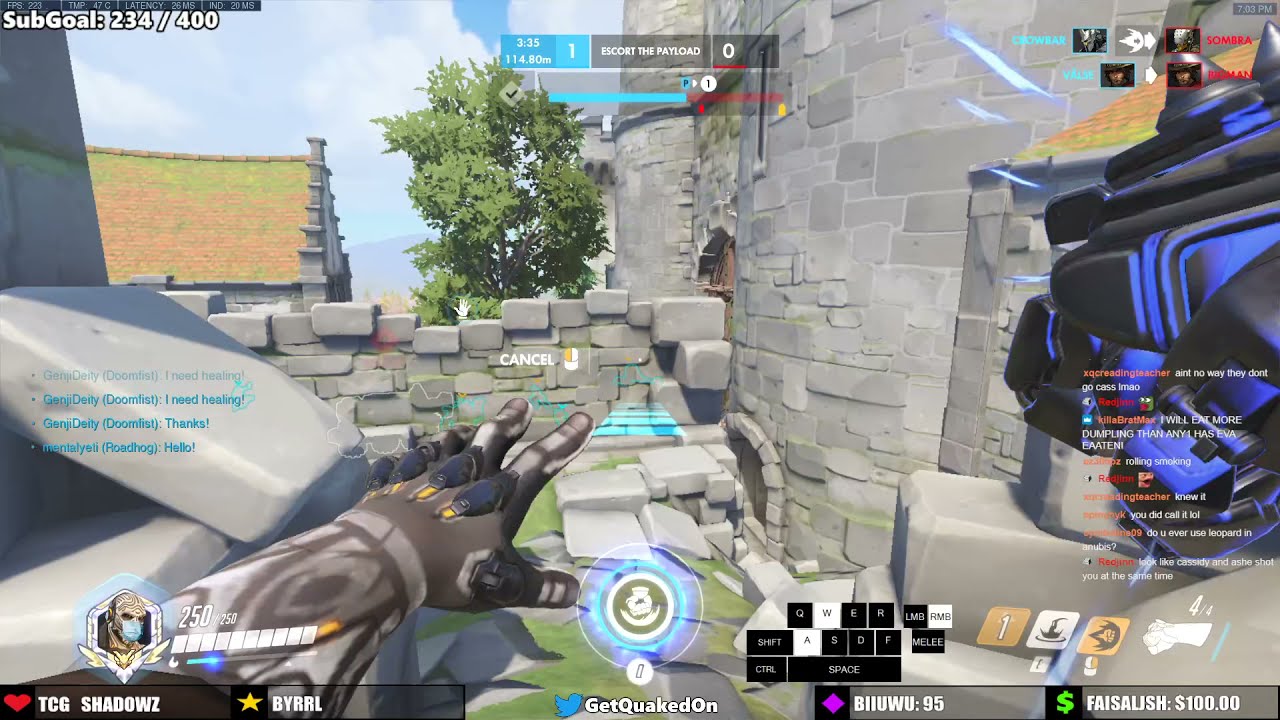 POTG! GetQuakedOn Doomfist God Overwatch Gameplay Season 32 Top 500