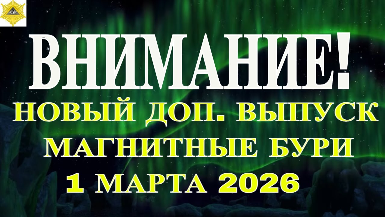 ВНИМАНИЕ! НОВЫЙ ДОП. ВЫПУСК. МАГНИТНЫЕ БУРИ 1 МАРТА 2026!