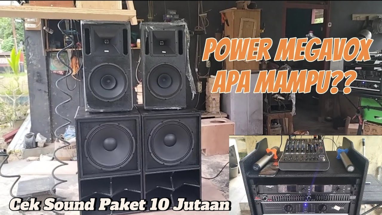 Cek sound Acr 15600 Pakai Power MEGAVOX // APA mampu??