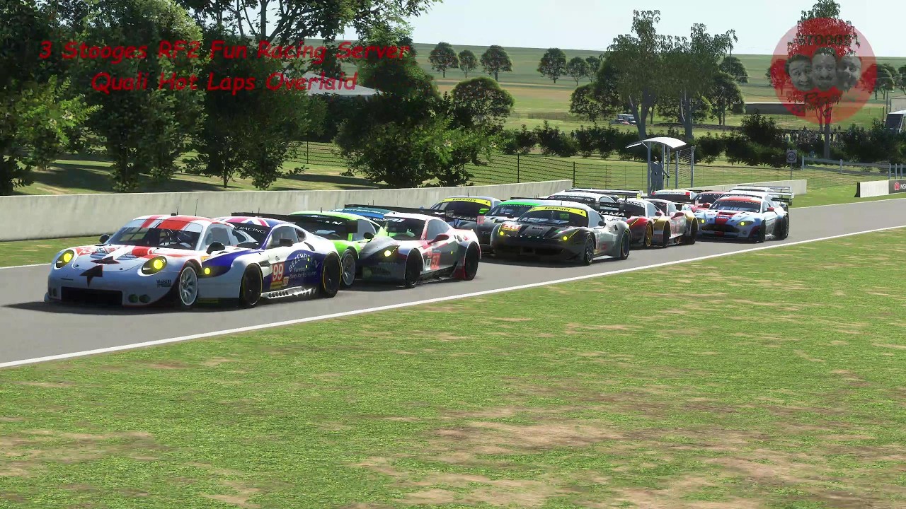 2026 02 14 rfactor 2 mod GTE's Bathurst Hot Laps Overlaid 2026   view 1