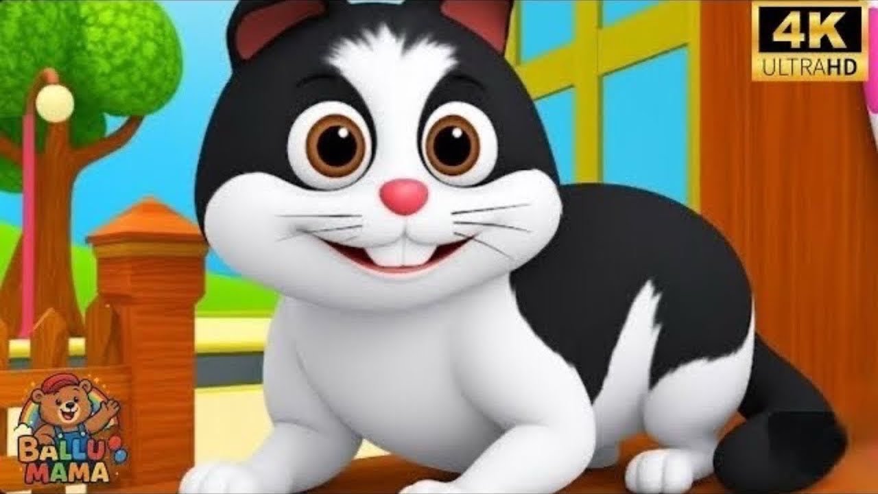 😺 Meow Meow Billi | Funny Cat Song | Billi Karti Meow Meow | Learn Animal Sounds | Balgeet | hindi