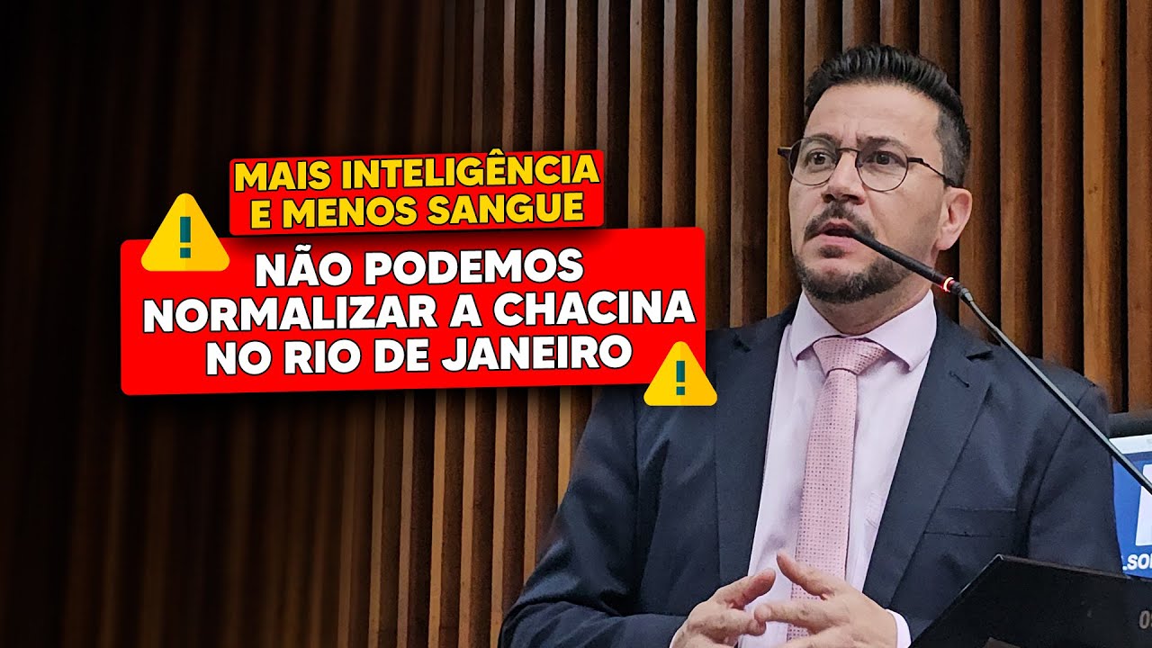 Mais inteligência e menos sangue! Não podemos normalizar a chacina no Rio de Janeiro