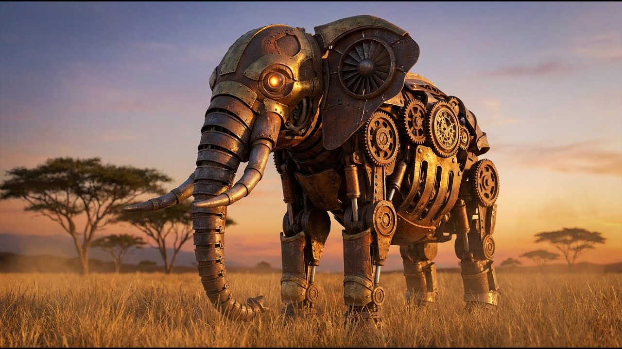 Real Mechanical Elephant Found? 🐘⚙️ #Steampunk