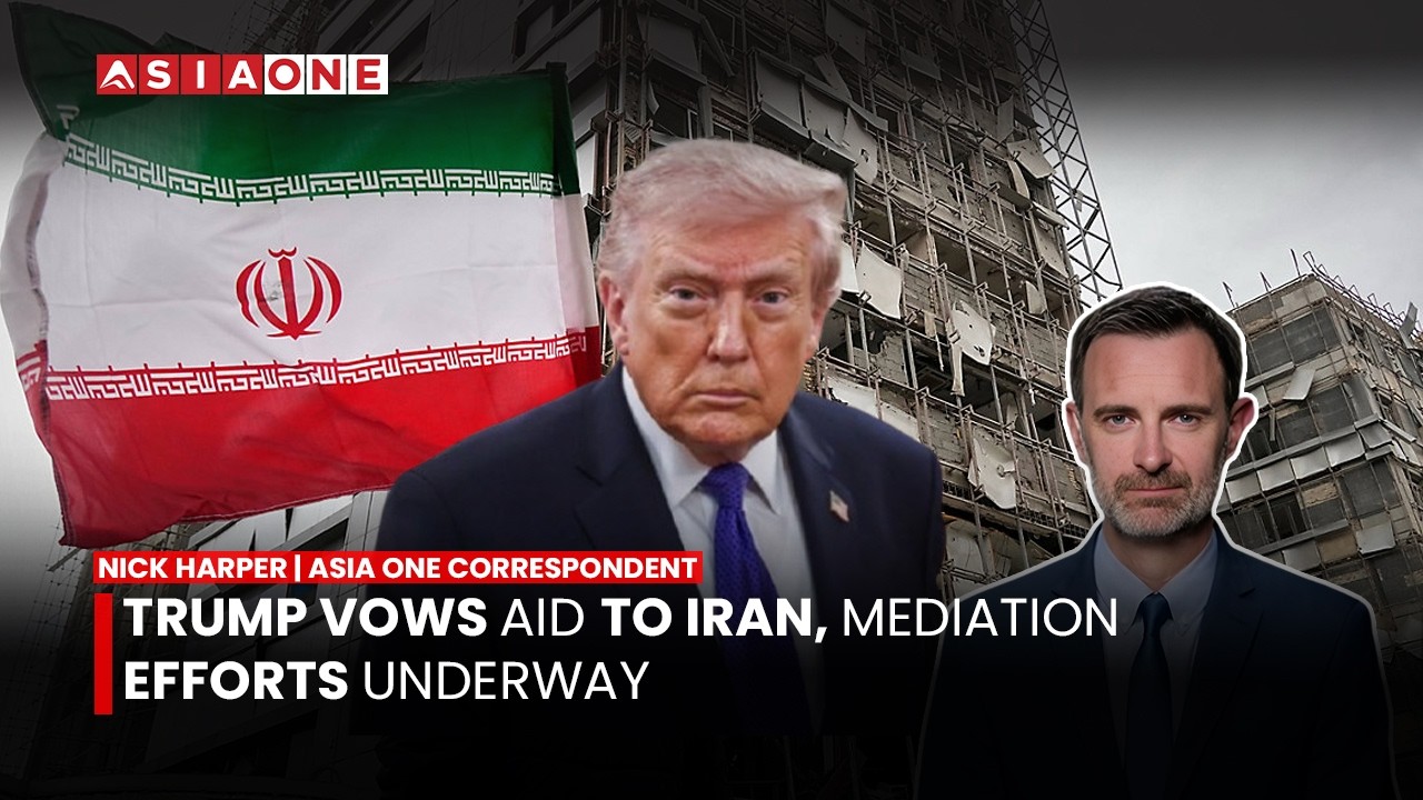 Trump Vows Aid to Iran, Mediation Efforts Underway | Nick Harper | Asia One News