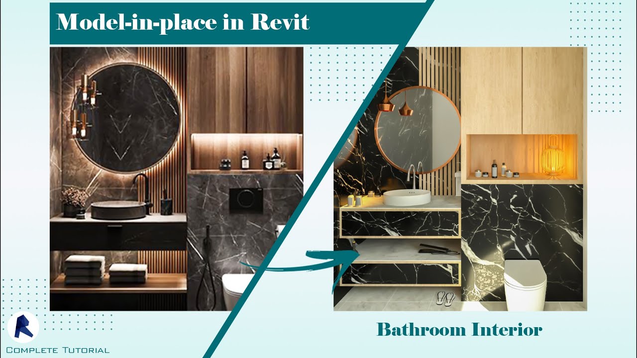 How to Model in Place in Revit - Bathroom Interior