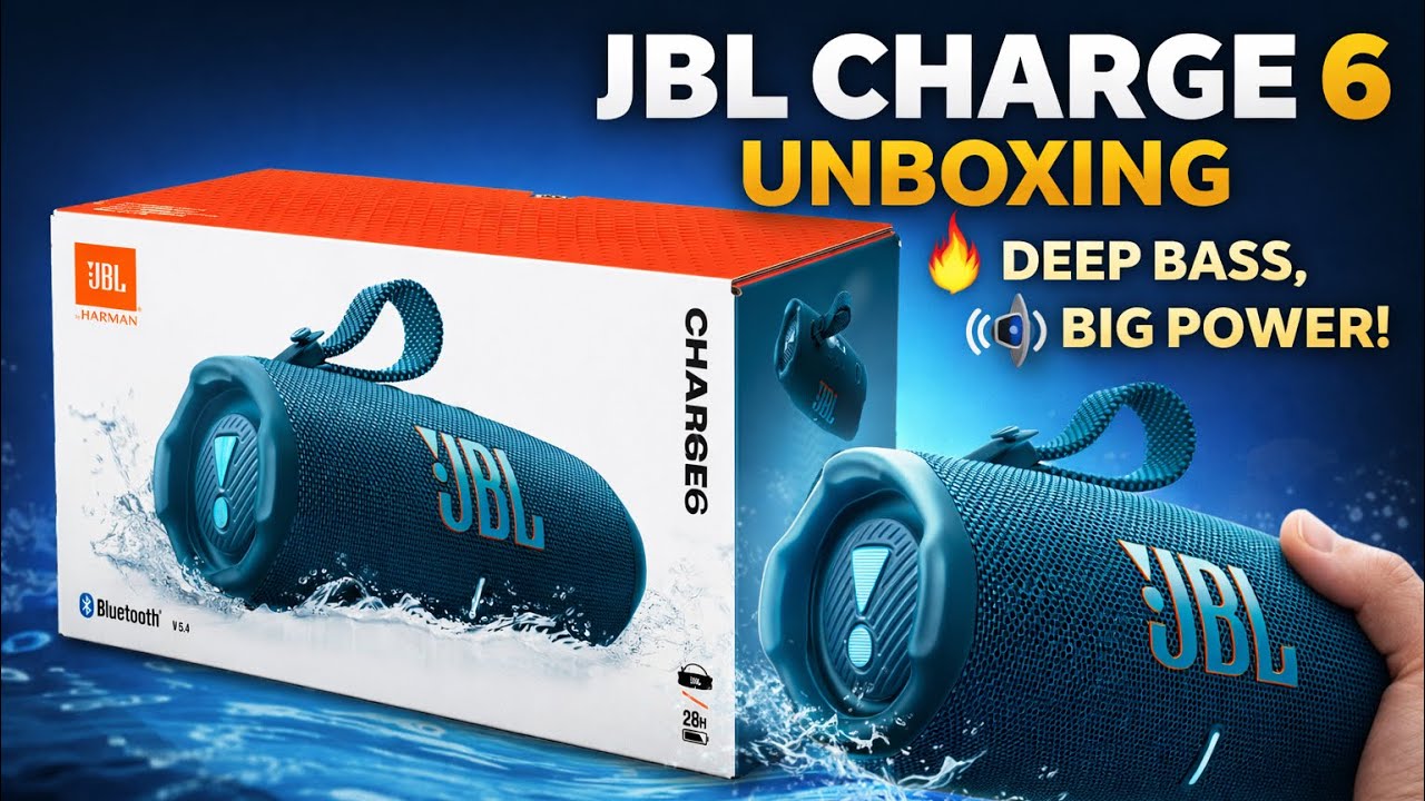 JBL Charge 6 Unboxing & First Look | Power Meets Bass 